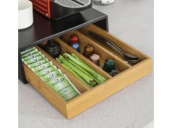 SoBuy Schubladenbox Aufbewahrungsbox Schreibtischorganizer 30×10×31cm FRG280-SCH