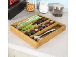SoBuy Schubladenbox Aufbewahrungsbox Schreibtischorganizer 30×10×31cm FRG280-SCH
