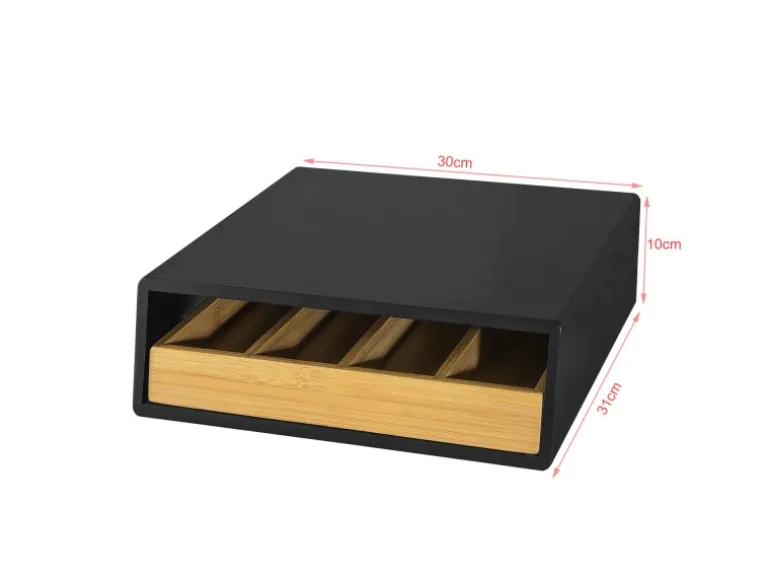 SoBuy Schubladenbox Aufbewahrungsbox Schreibtischorganizer 30×10×31cm FRG280-SCH