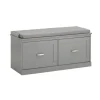 SoBuy Schuhbank mit Sitzfläche und 4 Fächern MDF Grau FSR131-HG