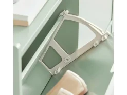SoBuy Schuhkipper mit 4 Klappen Schuhschrank Schuhkommode Grün FSR100-GR