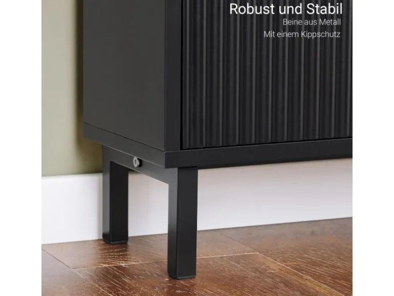 SoBuy Schuhkipper mit 3 Klappen Schuhschrank Schmal für Diele Flur FSR177-H-SCH