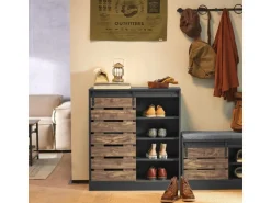 SoBuy Sideboard Schuhschrank Kommode Küchenschrank Flurschrank Lowboard FSB65-HG
