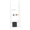 SoBuy Wandregal Leiterregal Standregal Bücherregal Weiß FRG61-W