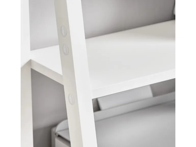 SoBuy Wandregal Leiterregal Standregal Bücherregal Weiß FRG61-W
