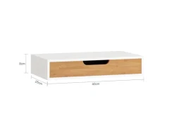 SoBuy Wandschrank Hängeschrank Wandgarderobe mit Schublade FRG92-WN