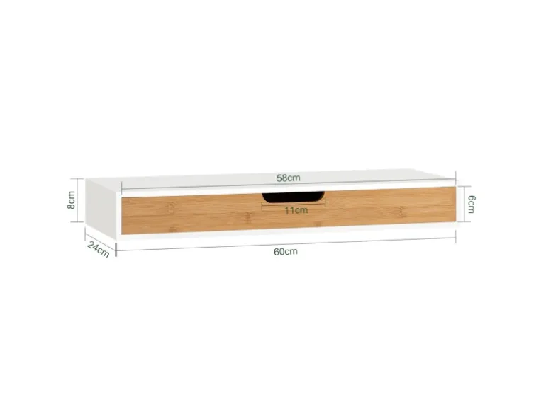 SoBuy Wandschrank Hängeschrank Wandgarderobe mit Schublade FRG93-WN