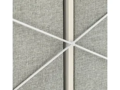 SoBuy Wäscheschrank mit 2 abnehmbaren Wäschesäcken Metall Vlies Grau BZR57-W