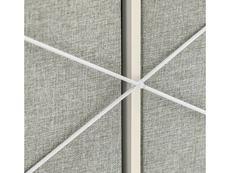 SoBuy Wäscheschrank mit 2 abnehmbaren Wäschesäcken Metall Vlies Grau BZR57-W