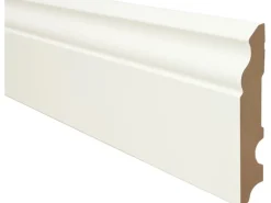 Sockelleiste MDF Weiß grundiert 100 mm x 17 mm Länge 2600 mm