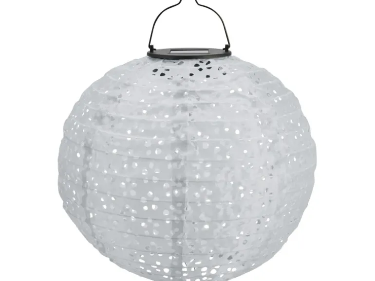 Solar-Dekoleuchte Pellaro LED Weiß Ø 25 cm x 25 cm