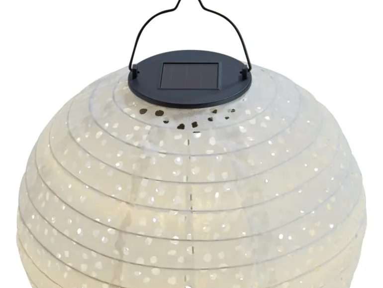 Solar-Dekoleuchte Pellaro LED Weiß Ø 25 cm x 25 cm