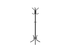 Songmics Hutständer 12 Haken 49 cm x 176 cm Schwarz