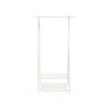 Songmics Kleiderständer 2 Ablagen 40 cm x 87,5 cm x 155 cm Weiß