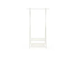 Songmics Kleiderständer 2 Ablagen 40 cm x 87,5 cm x 155 cm Weiß