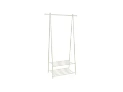 Songmics Kleiderständer 2 Ablagen 40 cm x 87,5 cm x 155 cm Weiß