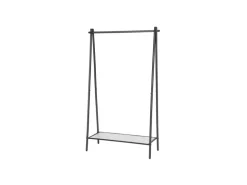Songmics Kleiderständer 33,5 cm x 92,5 cm x 153 cm Mattschwarz