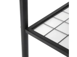 Songmics Kleiderständer 33,5 cm x 92,5 cm x 153 cm Mattschwarz