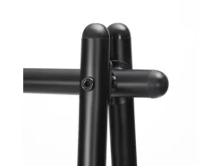 Songmics Kleiderständer 33,5 cm x 92,5 cm x 153 cm Mattschwarz
