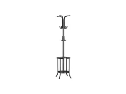 Songmics Kleiderständer mit Regenschirmständer Ø 40 cm x 175 cm Schwarz