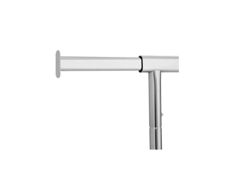 Songmics Kleiderständer mit Rollen 150 cm x 45 cm x 160 cm Silber