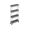 Songmics Rollwagen 4 Ebenen 12,5 cm x 40 cm x 88 cm Grau