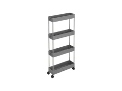 Songmics Rollwagen 4 Ebenen 12,5 cm x 40 cm x 88 cm Grau