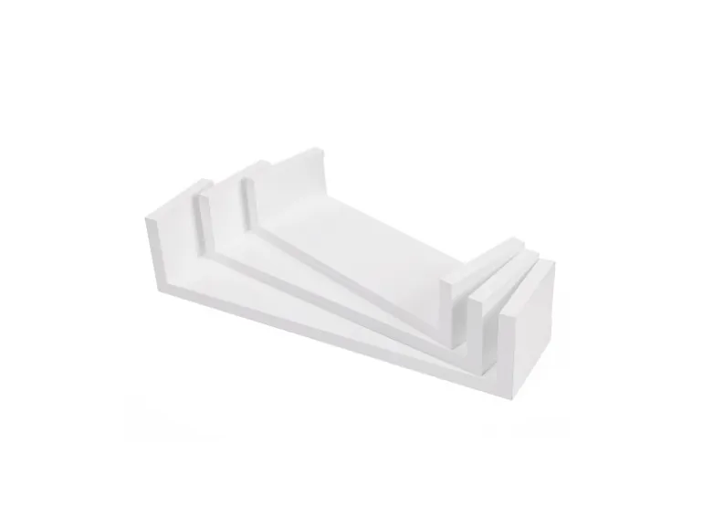 Songmics Schweberegal 3er Set Weiß