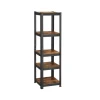 Songmics Schwerlastregal 37 cm x 37 cm x 150 cm Braun-Schwarz