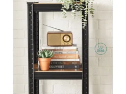 Songmics Schwerlastregal 37 cm x 37 cm x 150 cm Braun-Schwarz