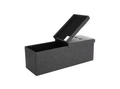 Songmics Sitzbank mit Stauraum 38 cm x 110 cm x 38 cm Dunkelgrau