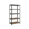 Songmics Standregal 50 cm x 100 cm x 200 cm Braun-Schwarz