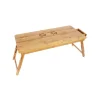 Songmics Tischaufsatz Bambus 72 cm x 29 cm x 35 cm Naturfarben