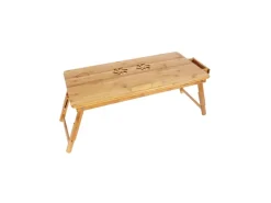 Songmics Tischaufsatz Bambus 72 cm x 29 cm x 35 cm Naturfarben