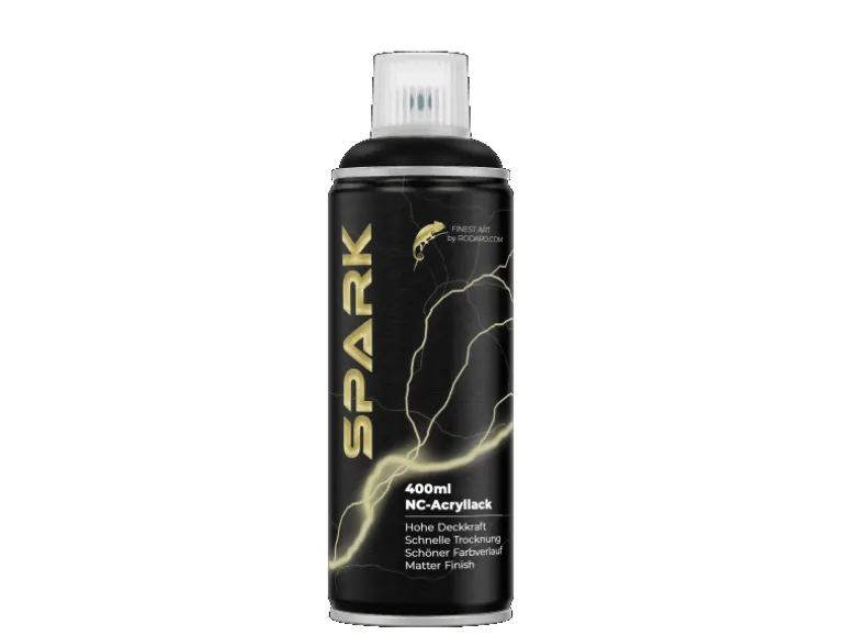 SPARK Spraydose 400ml Matte Farbe Tiefschwarz