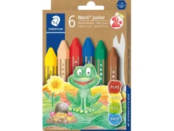 Staedtler® Wachsmalkreiden Noris junior mit Etui 6 Stück