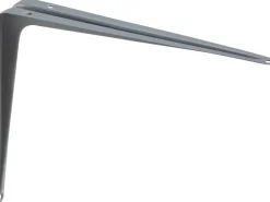 Stahlblech-Konsole 20 cm x 15 cm Alugrau