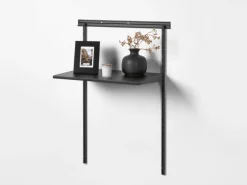 Stahl-Fachboden 60 cm x 30,5 cm x 1,7 cm Schwarz