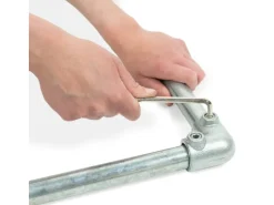 Stahlrohr 100 cm Ø 2,7 cm Silber verzinkt zum Möbelbau
