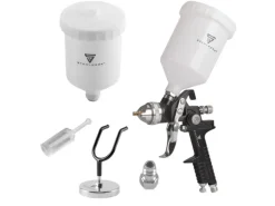 STAHLWERK HVLP Lackierpistole SG-600 ST mit 14 mm Düse und 600 ml Fließbecher