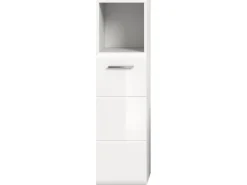Standschrank Ice 30 cm x 110 cm x 30 cm Weiß-Weiß