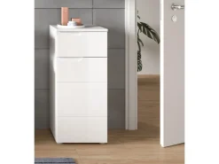 Standschrank Solero Weiß Hochglanz 87 cm x 38 cm x 34 cm