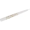 Steinhart Spitzkerze Glitzersterne 24 x 2,4 cm Weiß