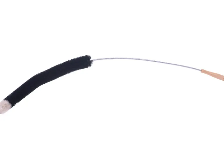 Steuber Heizkörperbürste mit Ziegenhaar Borsten 120 cm Schwarz
