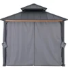 Sunjoy Vorhang für Zedernholz Gazebo 300 cm x 300 cm