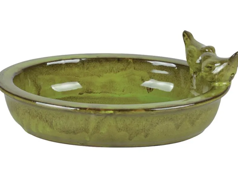 Sunny Garden Vogeltränke Oval 30 cm x 22 cm Grün