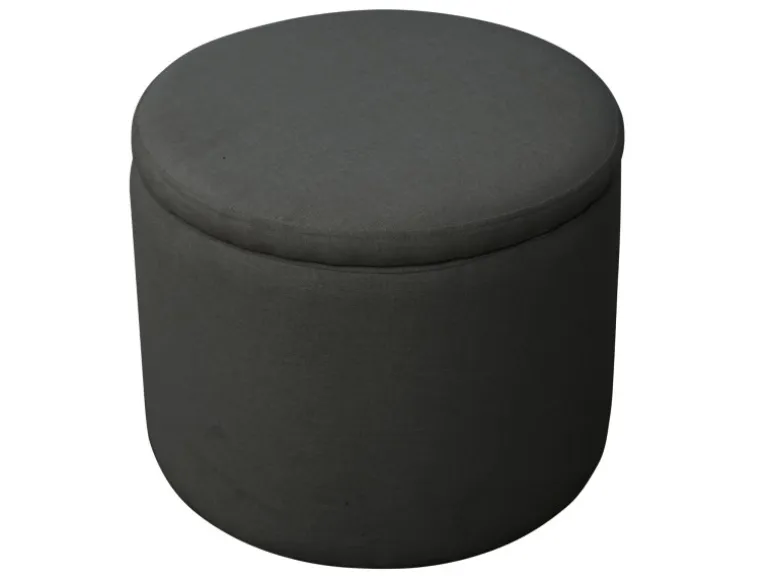 Svita Amber Aufbewahrungsbox Mit Deckel Hocker Mit Stauraum Sitzhocker Stoff Anthrazit