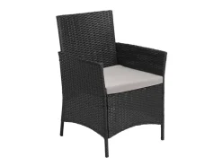 Svita Brooklyn Polyrattan Sitzgruppe Lounge Gartenmöbel Set Schwarz