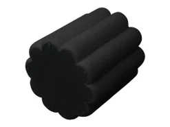 Svita Dahlia Hocker Pouf Teddyboucle Modern Schwarz