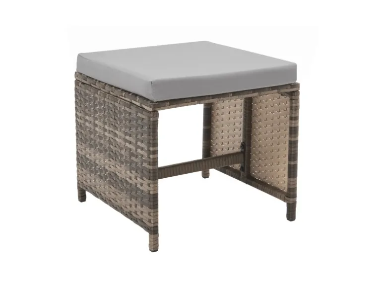 Svita Denver Polyrattan Gartenmöbel Set Essgruppe Lounge Esstisch Braun